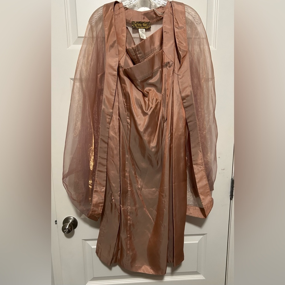 Rose gold party dress